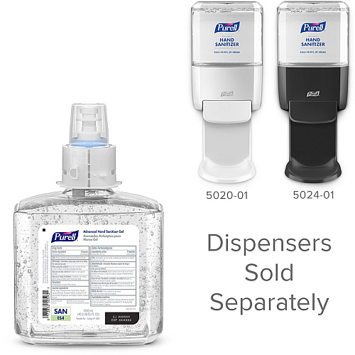 PURELL&reg; Advanced Hand Sanitizer Gel Refill Citrus, Fruity Scent - 1.27 quart - Kill Germs - Hand, Skin - Clear - Dye-free, Hygienic - 2 / Carton (506302)