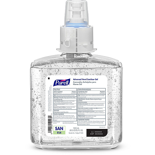 PURELL&reg; Advanced Hand Sanitizer Gel Refill Citrus, Fruity Scent - 1.27 quart - Kill Germs - Hand, Skin - Clear - Dye-free, Hygienic - 2 / Carton (506302)