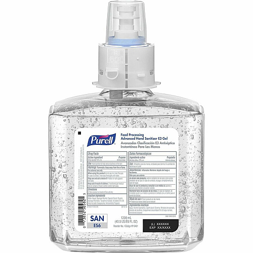 PURELL&reg; Hand Sanitizer Gel Refill 1.27 quart - Bacteria Remover, Kill Germs, Food Remover - Hand - Dye-free, Fragrance-free, No Rinse, Hygienic - 2 / Carton (646102)