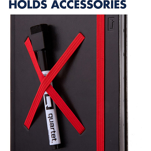 Quartet Portable Glass Dry-Erase Pad 5" (0.4 ft) Width x 8" (0.7 ft) Height - White Tempered Glass Surface - Black Polyethylene Frame - Desktop - Magnetic - 1 Each (Q090GDPB01)