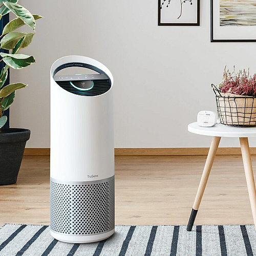 TruSens Air Purifiers with Air Quality Monitor HEPA, Ultraviolet - 750 Sq. ft. - White (Z3000AP)