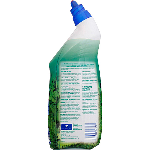 Lysol&reg; Toilet Bowl Cleaner, Forest Rain, 24 oz. Bottle 24 oz (1.50 lb) - Forest Rain Scent - Disinfectant - Blue Squeeze Bottle - 1 Each (98010)