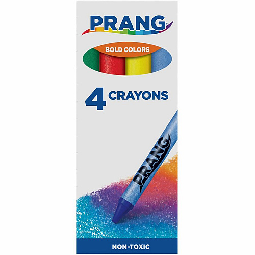 Prang Crayons Green, Red, Yellow, Blue - 4 / Pack (X150)