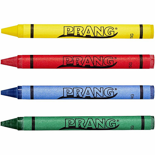 Prang Crayons Green, Red, Yellow, Blue - 4 / Pack (X150)