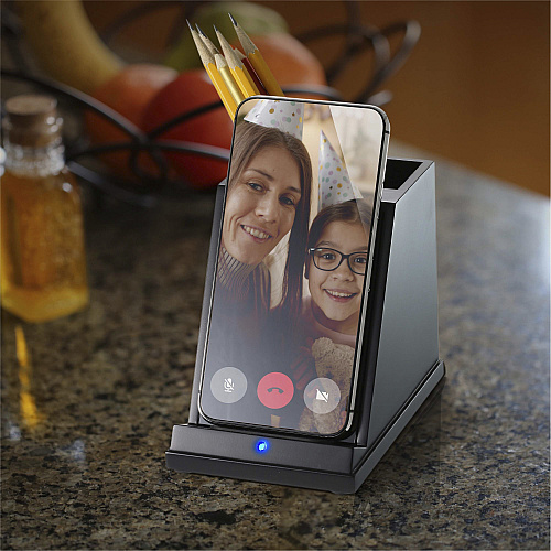 Victor CS100 Wireless Phone Charger with Pencil Cup