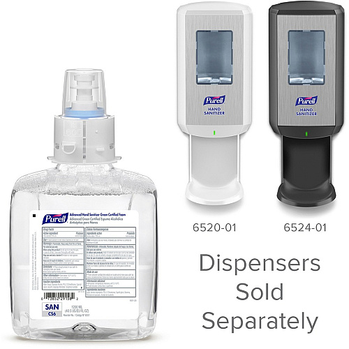 PURELL&reg; Hand Sanitizer Foam Refill Fragrance-free Scent - 1.27 quart - Pump Bottle Dispenser - Kill Germs - Hand, Healthcare - Moisturizing - Hygienic, Bio-based, Dye-free - 2 / Carton (655102)
