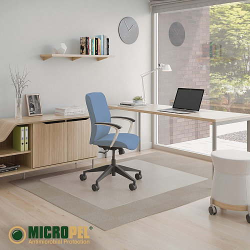 Deflecto SuperMat+ Chairmat Home Office, Commercial - 60" Length x 46" Width x 0.500" Thickness - Rectangular - Polyvinyl Chloride (PVC) - Clear - 1 / Carton (CM14442FACOM)