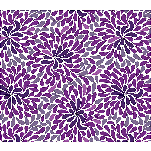 Deflecto FashionMat Purple Rain Chair Mat Home, Office, Classroom, Hard Floor, Pile Carpet, Dorm Room - 40" Length x 35" Width x 0.050" Thickness - Rectangular - Purple Rain - Vinyl - Multicolor - 1 / Carton (CM3540PR)