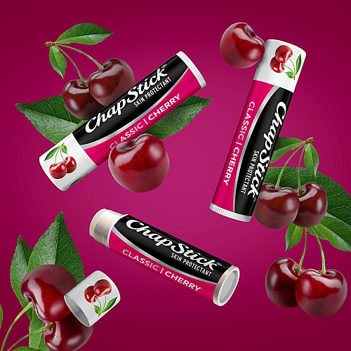 ChapStick Classic Cherry Lip Balm 0.15 oz (4.3 g) - Cherry - Pack - Applicable on Lip - Skin - Portable - 1 Each (70530)