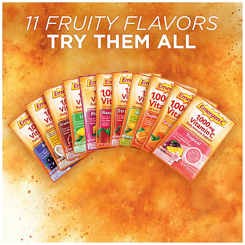 Emergen-C Raspberry Vitamin C Drink Mix For Immune Support - Fruit, Raspberry - 30/Pack - 1 Each (30201)