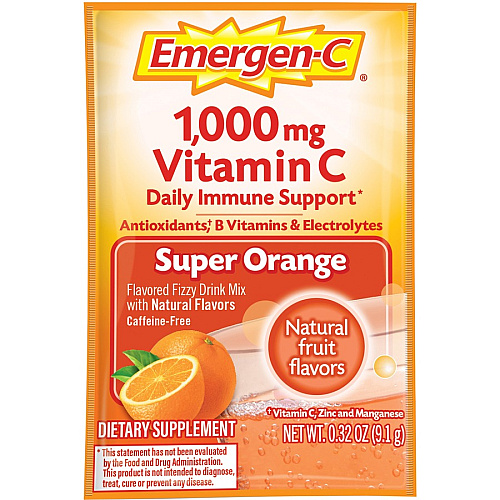 Emergen-C Super Orange Vitamin C Drink Mix For Immune Support - Super Orange - 30/Box - 1 Each (30203)