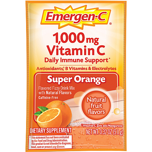 Emergen-C Super Orange Vitamin C Drink Mix For Immune Support - Super Orange - 30/Box - 1 Each (30203)