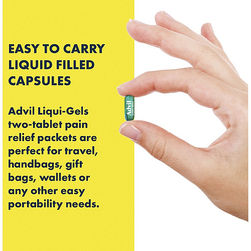 Advil Liqui-Gels For Pain, Headache, Backache, Menstrual Cramp, Joint Pain, Fever - 50/Box - 1 Each (16902)