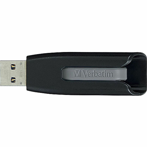 Verbatim 128GB Store 'n' Go&reg; V3 USB 3.2 Gen 1 Flash Drive - 2pk - Blue, Gray 128 GB - USB 3.2 (Gen 1) Type A - Blue, Gray - Lifetime Warranty - 2 / Pack (70898)