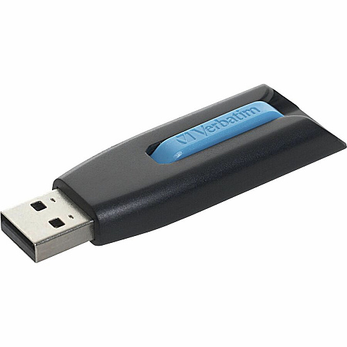Verbatim 64GB Store 'n' Go&reg; V3 USB 3.2 Gen 1 Flash Drive - 2pk - Red, Blue 64 GB - USB 3.2 (Gen 1) Type A - Blue, Red - Lifetime Warranty - 2 / Pack (70899)