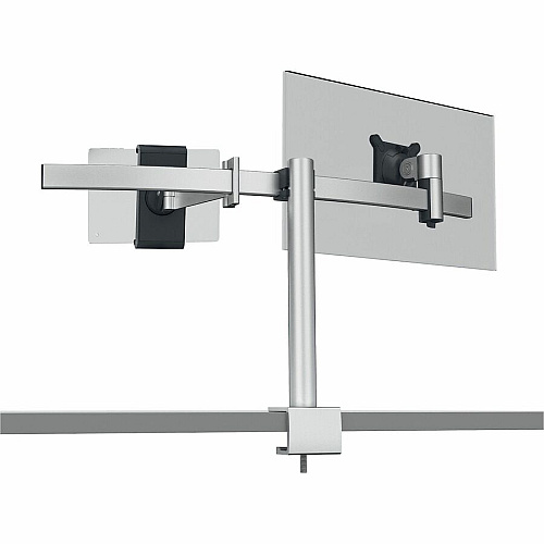 DURABLE Mounting Arm for Monitor, Tablet - Silver Height Adjustable - 1 Display(s) Supported - 34" Screen Support - 17.64 lb Load Capacity - 75 x 75, 100 x 100 - Aluminum, Plastic - 1 Each (508723)