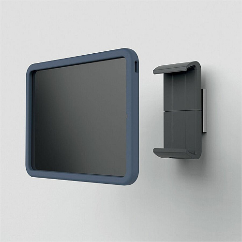 DURABLE Wall Tablet Holder XL Portrait, Landscape - 2" Height x 3.3" Width x 7.1" Depth - Rubber, Steel, ABS, Aluminum - Silver - 1 Each (893823)