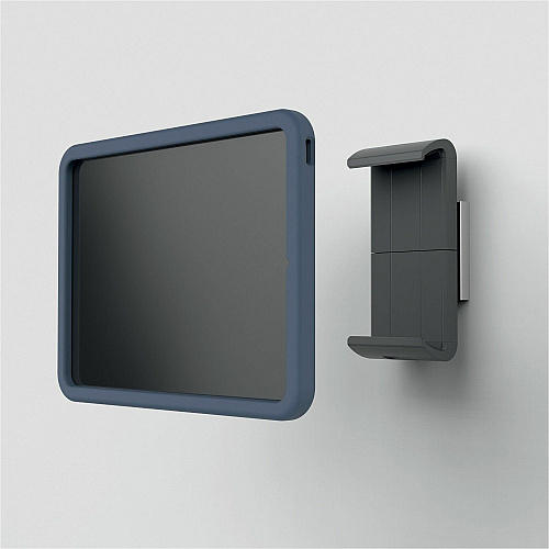 DURABLE Wall Tablet Holder XL Portrait, Landscape - 2" Height x 3.3" Width x 7.1" Depth - Rubber, Steel, ABS, Aluminum - Silver - 1 Each (893823)