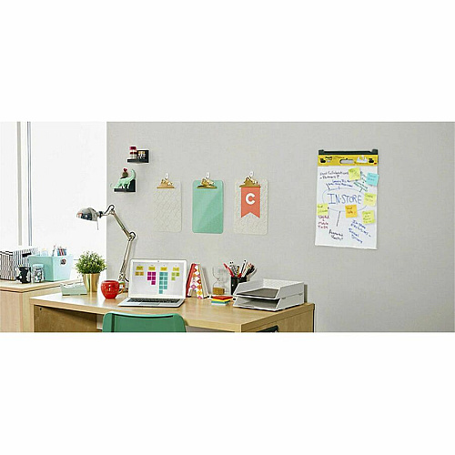 Post-it&reg; Post it Super Sticky Mini Easel Pad 1 Subject(s) - 20 Sheets - Stapled - Portable, Self-stick, Bleed Resistant, Sturdy Back, Built-in Carry Handle - 2 / Pack (577SS2PK)