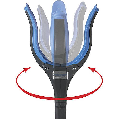 Ettore Grip 'n Grab Multipurpose Pickup Tool 50" Length - Blue, Black - Rubber, Aluminum, Plastic - Rust Proof, Comfortable Grip, Lightweight - 1 Each (49150)