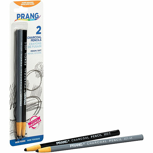 Prang Charcoal Pencils Black Lead - 2 / Each (X60300)