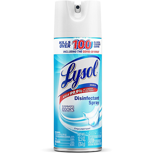 Lysol&reg; Disinfectant Spray, Crisp Linen Scent, 12.5 oz. Aerosol Can (74186)
