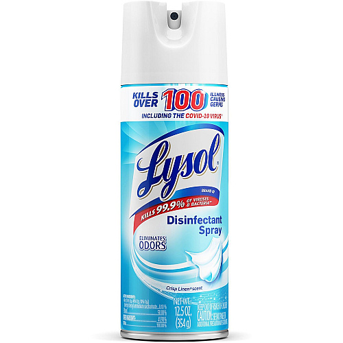 Lysol&reg; Disinfectant Spray, Crisp Linen Scent, 12.5 oz. Aerosol Can (74186)