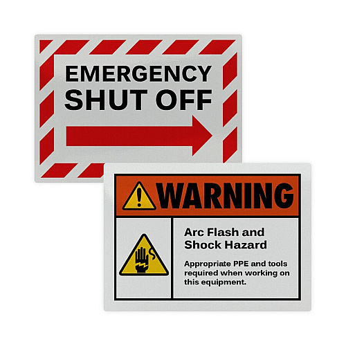 Avery&reg; Reflective Sign Labels 3 1/2" Width x 5" Length - Permanent Adhesive - Rectangle - Laser - Silver - Film - Water Resistant - 4 / Sheet - 10 Total Sheets - 40 Total Label(s) - 40 / Pack (61584)
