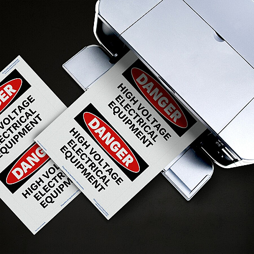 Avery&reg; Reflective Sign Labels 5" Width x 7" Length - Permanent Adhesive - Rectangle - Laser - Silver - Film - Water Resistant - 2 / Sheet - 10 Total Sheets - 20 Total Label(s) - 20 / Pack (61583)