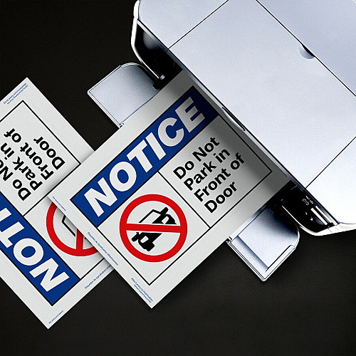Avery&reg; Reflective Sign Labels 7" Width x 10" Length - Permanent Adhesive - Rectangle - Laser - Silver - Film - Water Resistant - 1 / Sheet - 10 Total Sheets - 10 Total Label(s) - 10 / Pack (61582)