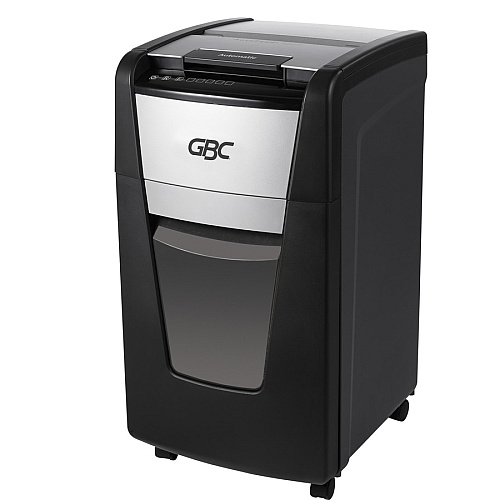 GBC AutoFeed+ Small Office Shredder, 230X, Super Cross-Cut, 230 Sheets Continuous Shredder - Super Cross Cut - 10 Per Pass - for shredding Credit Card, Paper Clip, Staples, Paper - P-4 - 30 Minute Run Time - 16 gal Wastebin Capacity - Black (WSM1757606)