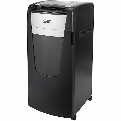 GBC AutoFeed+ Large Office Shredder, 750X, Super Cross-Cut, 750 Sheets Continuous Shredder - Super Cross Cut - 20 Per Pass - for shredding Credit Card, Paper Clip, Staples, Paper - P-4 - 4 Hour Run Time - 37 gal Wastebin Capacity - Black - 1  (WSM1757612)