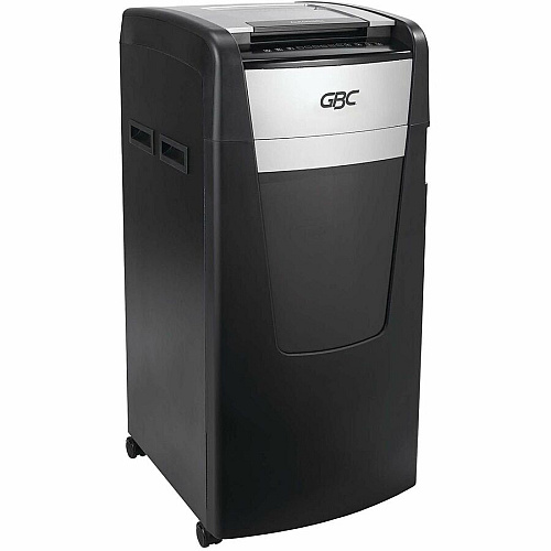 GBC AutoFeed+ Large Office Shredder, 750X, Super Cross-Cut, 750 Sheets Continuous Shredder - Super Cross Cut - 20 Per Pass - for shredding Credit Card, Paper Clip, Staples, Paper - P-4 - 4 Hour Run Time - 37 gal Wastebin Capacity - Black - 1  (WSM1757612)