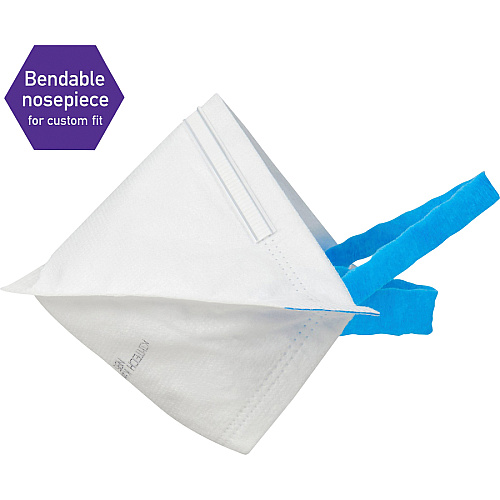 KIMTECH N95 Pouch Respirator Face Mask Regular Size - Airborne Particle, Airborne Contaminant Protection - White - Breathable, Comfortable - 6 / Carton - TAA Compliant (53358CT)