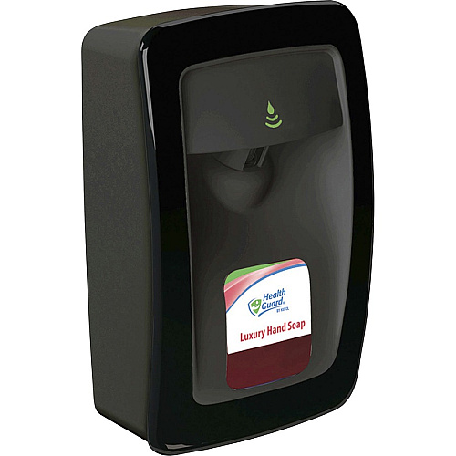 Health Guard Designer Series No Touch Dispenser Automatic - 1.06 quart Capacity - Support 4 x C Battery - Touch-free, Key Lock, Refillable - Black - 1 Each (NS011BK31)