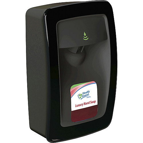 Health Guard Designer Series No Touch Dispenser Automatic - 1.06 quart Capacity - Support 4 x C Battery - Touch-free, Key Lock, Refillable - Black - 1 Each (NS011BK31)