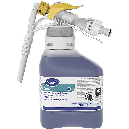Diversey Crew Bathroom Cleaner/Scale Remover Ready-To-Use - 50.7 fl oz (1.6 quart) - Surfactant Scent - Non-corrosive - Purple Spray - 2 / Carton (93145310)