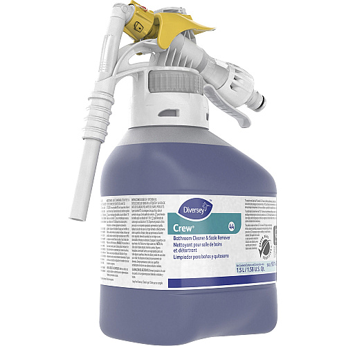 Diversey Crew Bathroom Cleaner/Scale Remover Ready-To-Use - 50.7 fl oz (1.6 quart) - Surfactant Scent - Non-corrosive - Purple Spray - 2 / Carton (93145310)