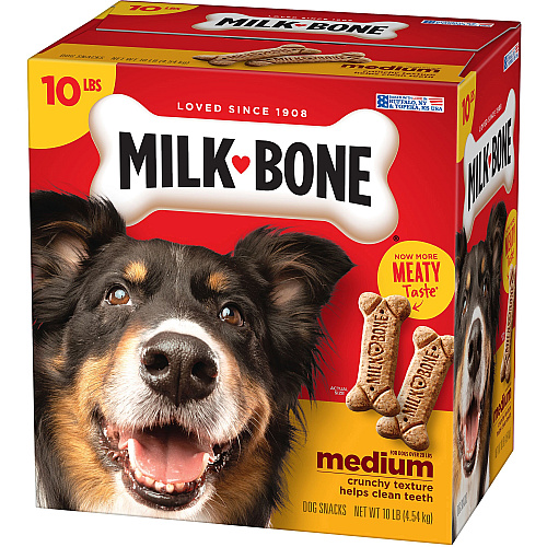 Milk-Bone Original Dog Treats For Dog - Bone - Meat Flavor - 10 lb (92501)