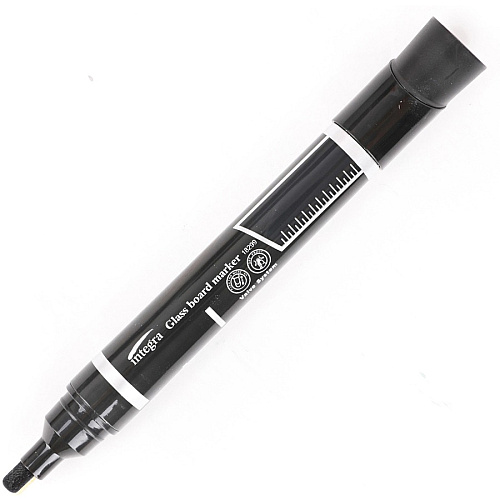 Integra Dry-Erase Markers Erasable - Black Ink - 12 / Box (18299)