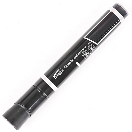 Integra Dry-Erase Markers Erasable - Black Ink - 12 / Box (18299)