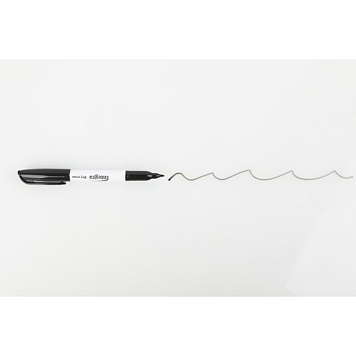 Integra Dry-Erase Markers Fine Bullet Marker Point - Black Ink - Alcohol Based - Fiber Tip - 1 Dozen (18296)