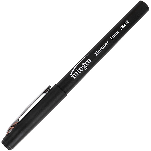 Integra Fineliner Ultra Fine Permanent Markers Ultra Fine Marker Point - Black Ink - 12 / Pack (36212)