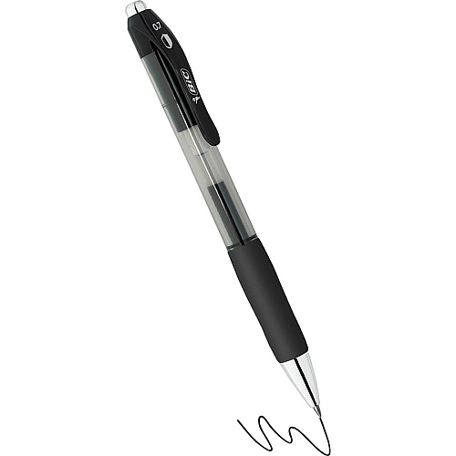 BIC PrevaGuard Gel-ocity Gel Pen 0.7 mm Pen Point - Black Ink - Gel-based - 4 / Pack (RGGAP4BK)