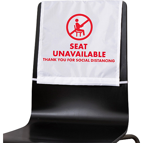 Advantus Seat Unavailable Distancing Chair Covers Supports Chair - Elastic - Multicolor - 10 / Box (98058)