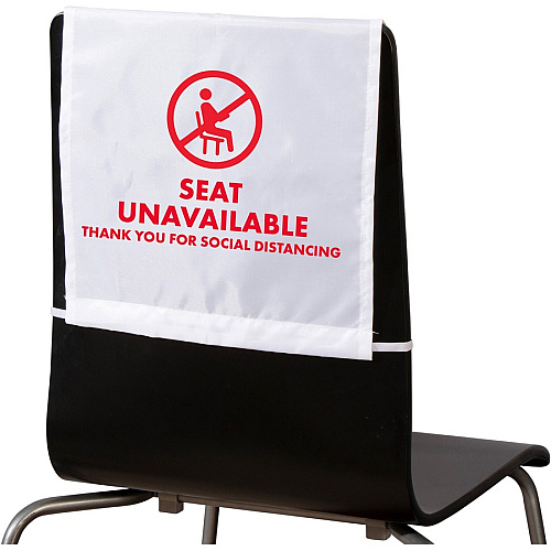 Advantus Seat Unavailable Distancing Chair Covers Supports Chair - Elastic - Multicolor - 10 / Box (98058)