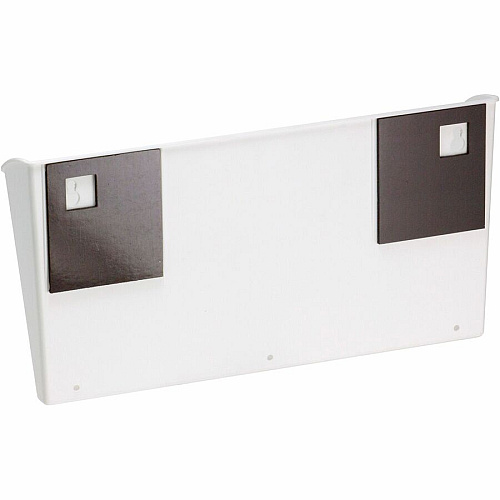 Officemate Magnetplus&trade; Magnetic File Pocket 6.69" Height x 13.62" Width x 2.52" Depth - Magnetic, Suction Cup, Damage Resistant, Front Cut-out - White - Plastic - 1 Each (92543)