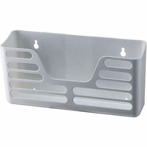Officemate Magnetplus&trade; Magnetic Utility Pocket 2 Pocket(s) - 5.25" Height x 10.25" Width x 3" Depth - Magnetic, Suction Cup, Closet, Sturdy, Front Cut-out, Damage Resistant - White - 1 Each (92541)