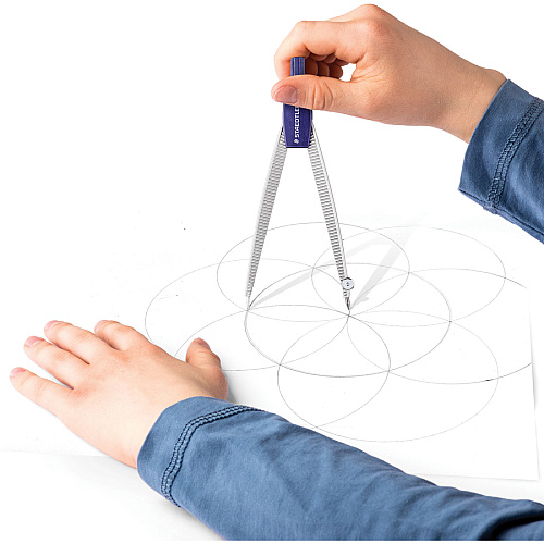 Staedtler Compass Math Set 9 Piece(s) - Blue - 1 Set (55060S92)