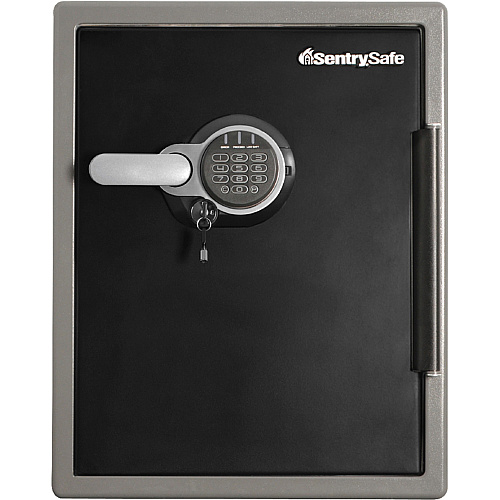 SentrySafe Sentry Safe Digital Fire/Water Safe 2 ft³ - Digital, Programmable, Dual Key Lock - 4 Live-locking Bolt(s) - Fire Proof, Water Resistant, Pry Resistant - for Tablet, Cell Phone, External Hard Drive, Memory Card, USB Drive, CD, DVD, H (SFW205GQC)